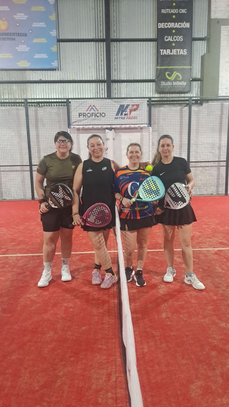 Foto de Flores, María Elisa / Hourcade, Evelina vs Amadio, Andrea / Rodríguez, Carla